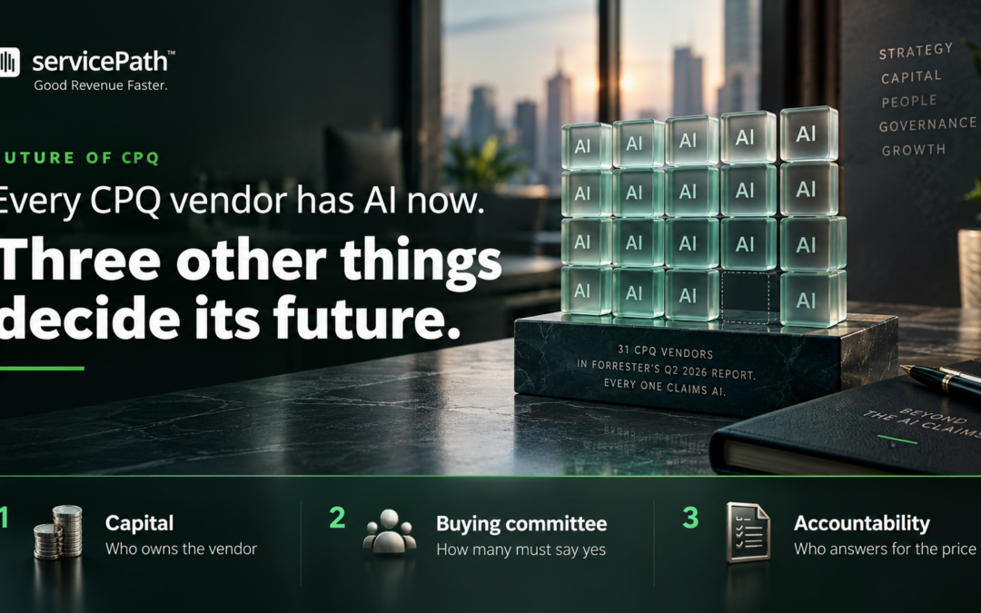 Every CPQ vendor has AI now. Three other things decide the future of CPQ.
