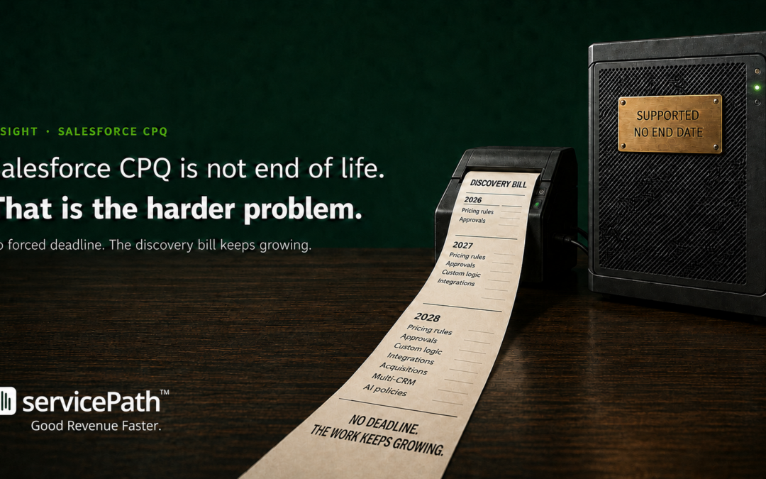 Salesforce CPQ is not end of life. That is the harder problem.